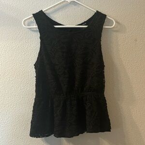 NWT Aqua lace peplum tank top size large
